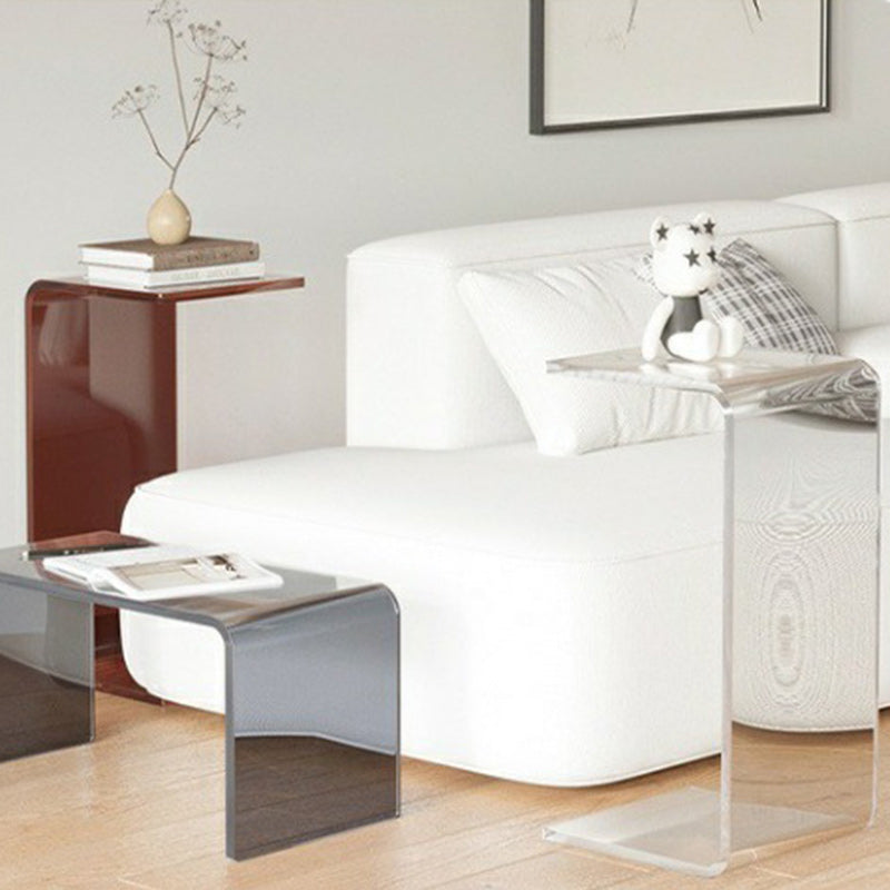 Modern Minimalist Rectangular Acrylic Side Table For Living Room ...