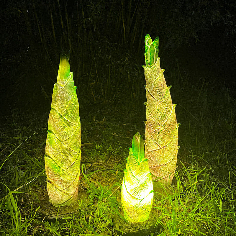 Wasserdichte Outdoor-Harz-Grüner-Bambus-Triebe-LED-Rasen-Landschaftsbe –  BulbSquare