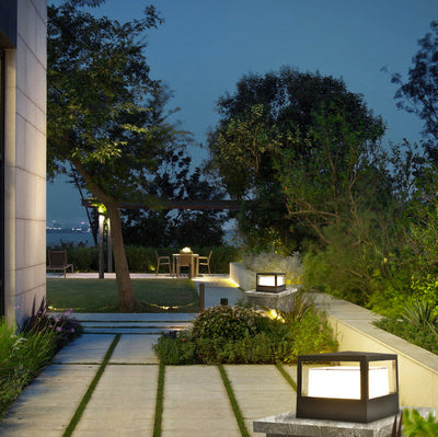 Industrial Waterproof Aluminum Cylinder LED Outdoor Lawn Landscape Light