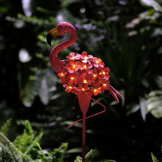 flamingo patio umbrella lights Outdoor Solar Flamingo Patio LED Lawn Decorative Landscape Light –  BulbSquare