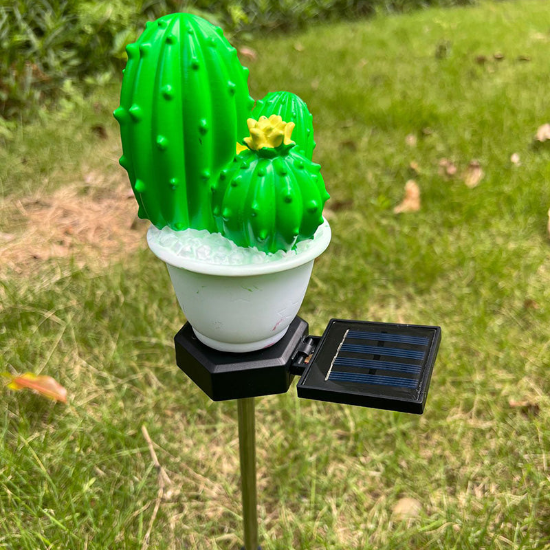Zeitgenössische kreative Solar Ananas Tier Kaktus Kunststoff Edelstahl –  BulbSquare