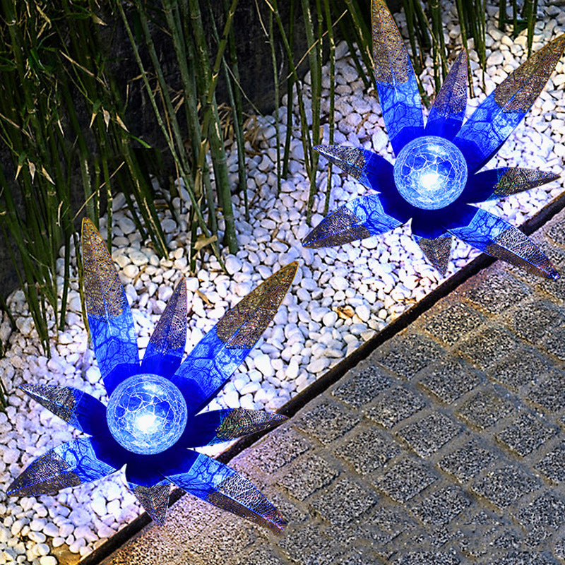 Zeitgenössische kreative Solar wasserdichte Eisen Agave Pflanze LED Ra – BulbSquare