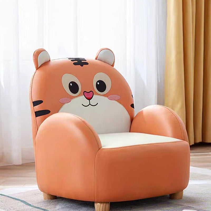 ライオンチェア、アクセント家具、ヴィンテージ風の手描きの動物の椅子 