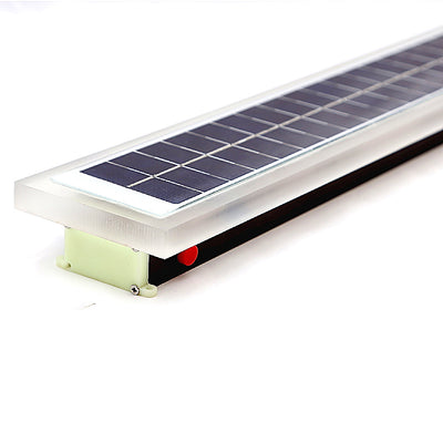 Minimalist Outdoor Solar Rectangular Strip Waterproof Patio LED Wall Sconce Lamp
