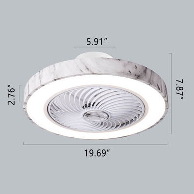 Modern Acrylic Creative Pattern LED Flush Mount Fan Light
