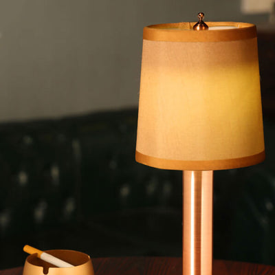 Vintage Linen Iron LED Rechargeable Table Lamp