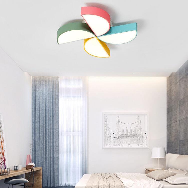 Creative Acrylic Pinwheel LED Flush Mount Ceiling Light