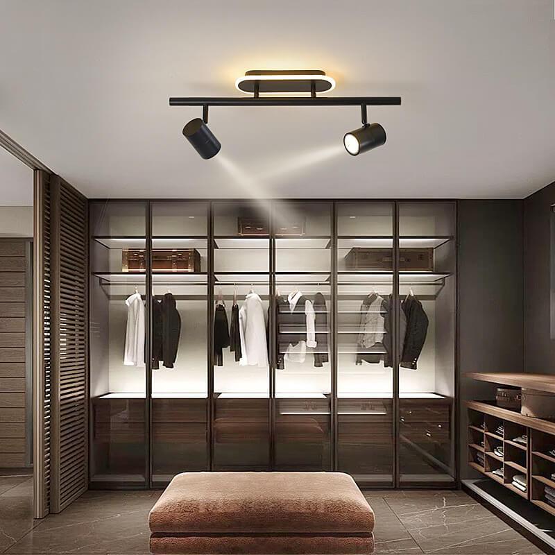 Track lighting for walk in closet deals