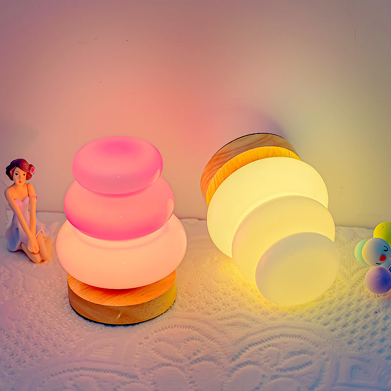 Modern Creative Gourd Colorful LED Night Light Table Lamp