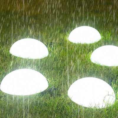 Solar 5 Half Ball LED Outdoor Garden Decorative Lawn Plug Light