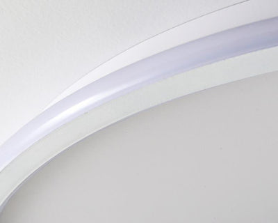 Modern Acrylic Round Minimalistic LED Flush Mount Fan Light