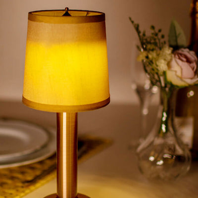 Vintage Linen Iron LED Rechargeable Table Lamp