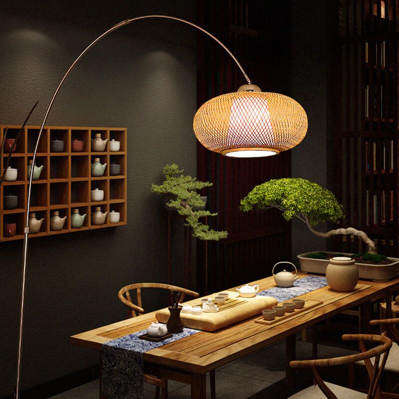 Fishing rod on sale floor lamp