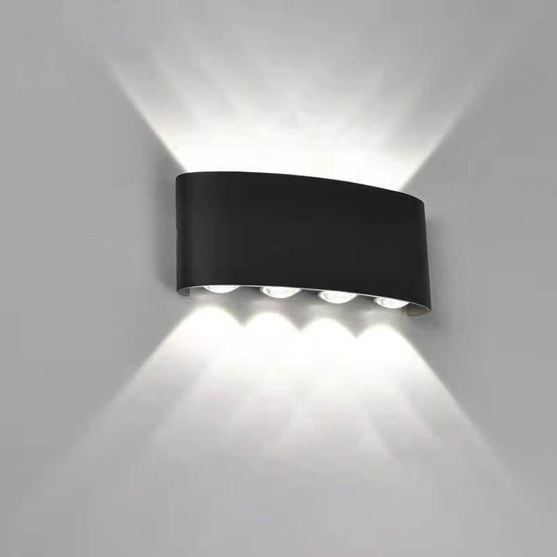 Modern Outdoor Arc Up and Down Spotlight LED Outdoor Waterproof Wall Sconce Lamp