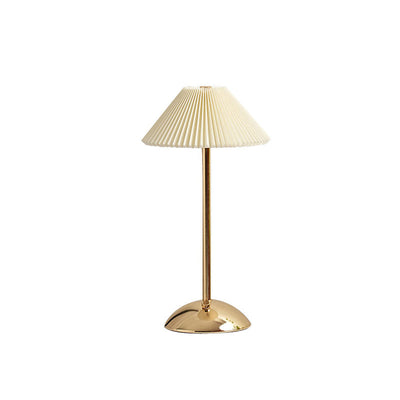Rechargeable Pleated Table Lamp