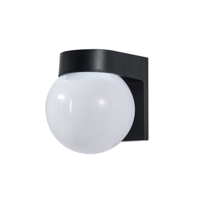 Waterproof Orb Outdoor Wall Sconce Lamp