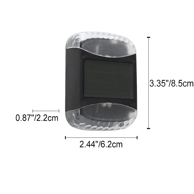 Lámpara de Aplique de Pared Exterior LED Cuadrada de Plástico Impermeable Decorativa Moderna Solar 