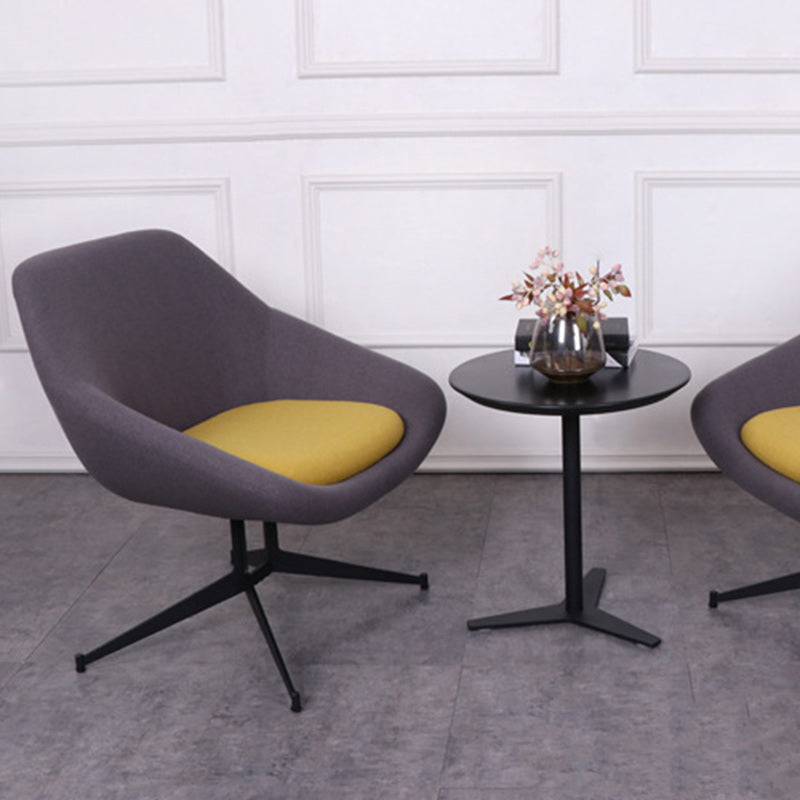 Moderno Minimalista Hierro Tela Esponja Silla de Arco Cuadrado Silla de Salón Respaldo para Sala de Estar 