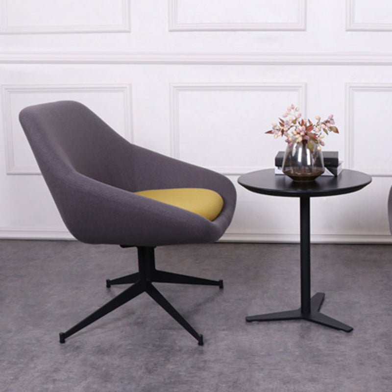 Moderno Minimalista Hierro Tela Esponja Silla de Arco Cuadrado Silla de Salón Respaldo para Sala de Estar 