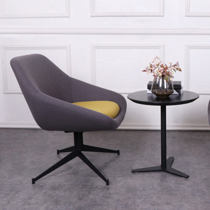 Moderno Minimalista Hierro Tela Esponja Silla de Arco Cuadrado Silla de Salón Respaldo para Sala de Estar 