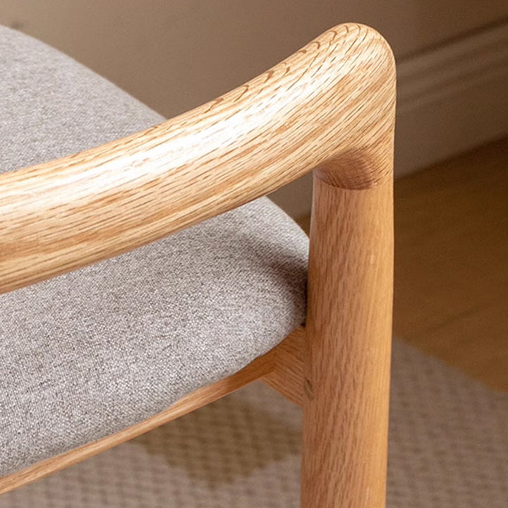 Tabouret de coiffeuse carré en lin et coton traditionnel japonais, sans dossier ni accoudoirs, pour chambre 