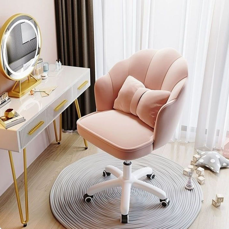 Modern Minimalist Rectangular Velvet Plastic Vanity Stool Backrest Armless For Bedroom