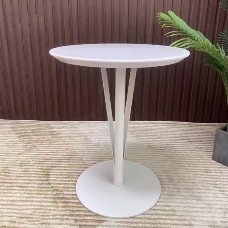 Moderner minimalistischer runder Eisenstahlplatten-Bartisch für das Esszimmer 