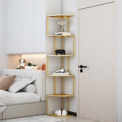 Contemporary Minimalist Square Iron Creative Bookshelf 3/4/5-Tier For Living Room
