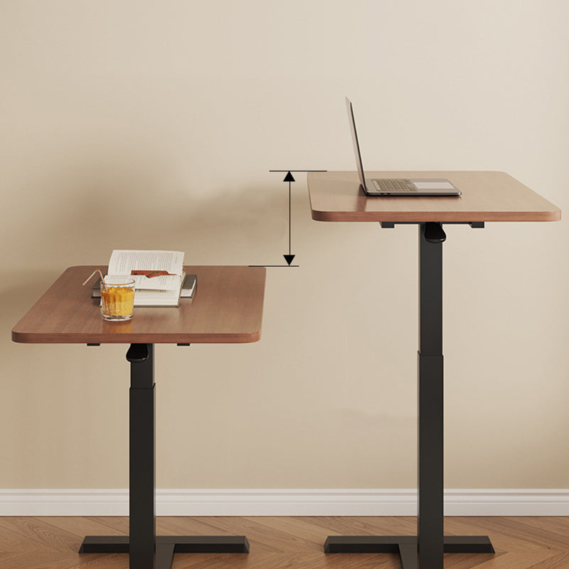 Modern Minimalist Rectangular Particle Board Carbon Steel Side Table 1-Tier For Living Room