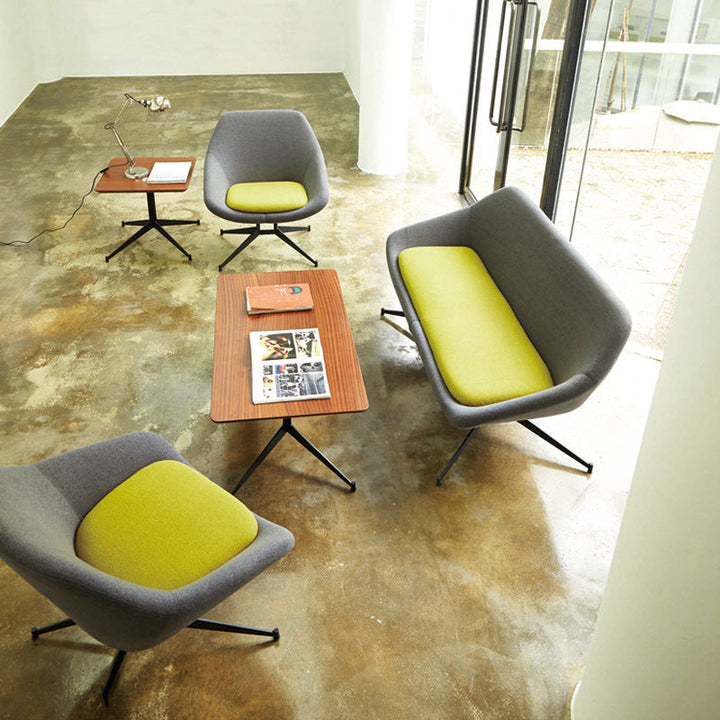 Moderno Minimalista Hierro Tela Esponja Silla de Arco Cuadrado Silla de Salón Respaldo para Sala de Estar 