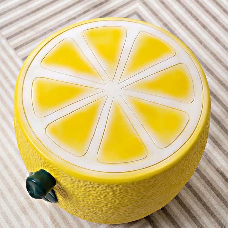 Moderno Art Deco Hoja de Limón Redonda Silla de Plástico Sin Respaldo Sin Brazos Para Dormitorio 