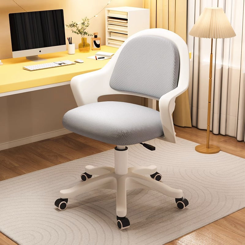 Modern Minimalist Rectangular Nylon Steel Soft PU Latex Mesh Fabric Desk Chair Backrest Armrest For Home Office