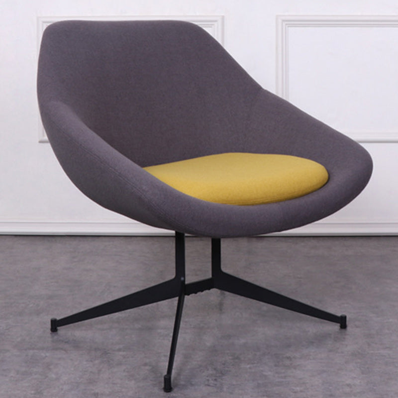 Moderno Minimalista Hierro Tela Esponja Silla de Arco Cuadrado Silla de Salón Respaldo para Sala de Estar 