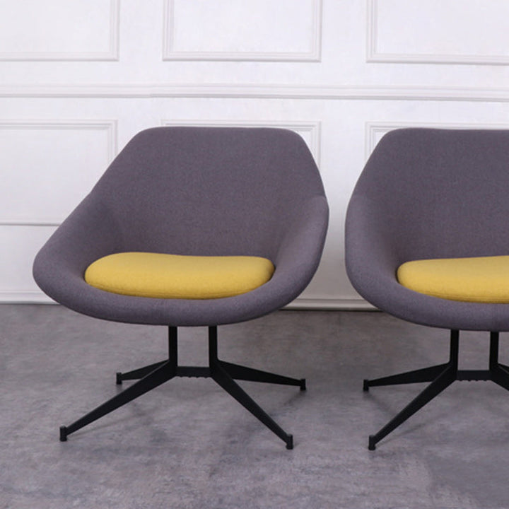Moderno Minimalista Hierro Tela Esponja Silla de Arco Cuadrado Silla de Salón Respaldo para Sala de Estar 