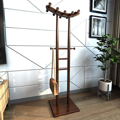 Modern Minimalist Boat-Shaped Hook Solid Wood Display Rack For Living Room
