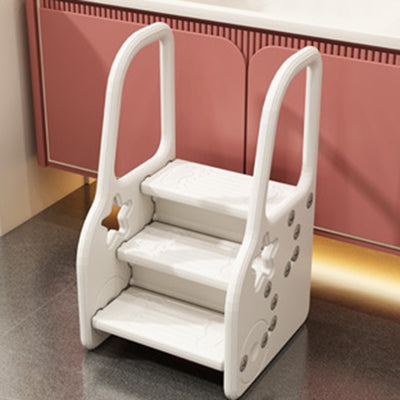 Contemporary Scandinavian High Density Polyethylene Kids Step Stool 2/3-Step For Living Room