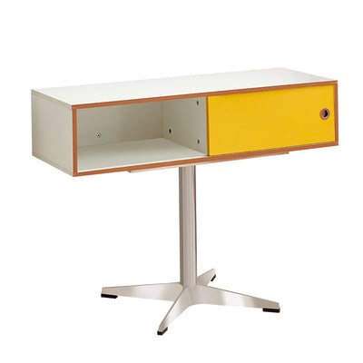 Modern Minimalist Rectangular Medium Density Fiberboard Plastic Stainless Steel Makeup Vanity 2-Drawer For Bedroom