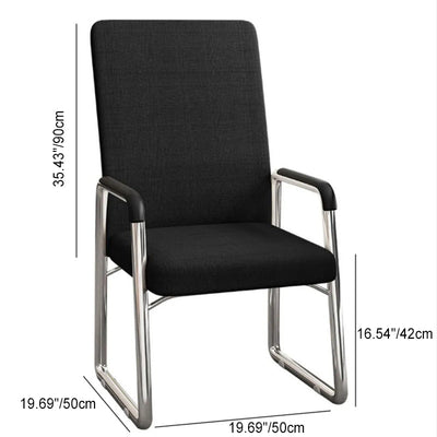 Moderne Einfachheit Mesh-Gewebe Leder Schwamm Latex Stahl Quadratischer Schreibtischstuhl Rückenlehne Armlehne Für Home Office 