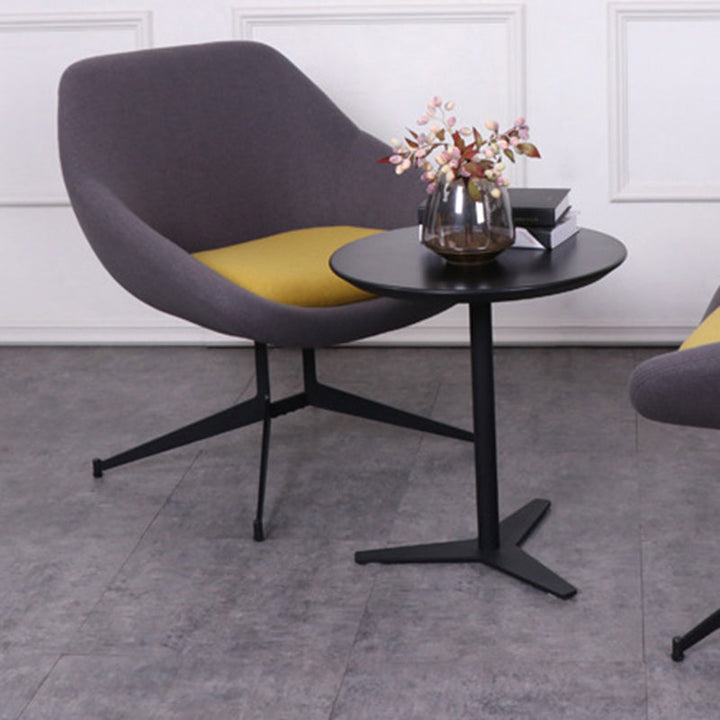 Moderno Minimalista Hierro Tela Esponja Silla de Arco Cuadrado Silla de Salón Respaldo para Sala de Estar 