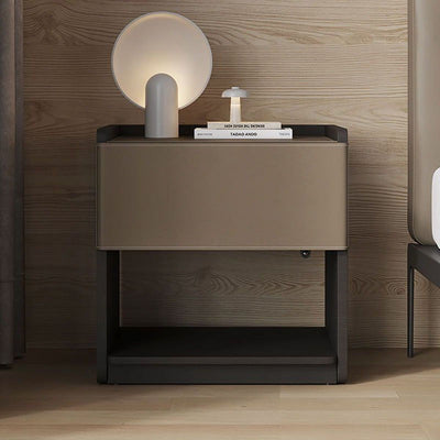 Traditioneller europäischer rechteckiger Holztisch aus Leder mit 1 Schublade für das Wohnzimmer 