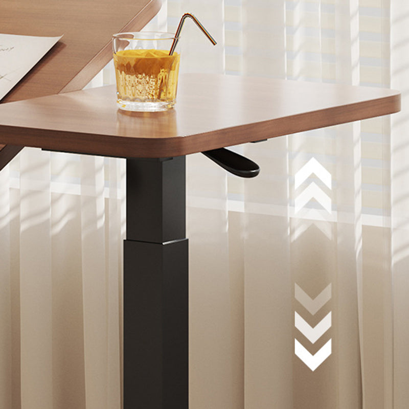 Modern Minimalist Rectangular Particle Board Carbon Steel Side Table 1-Tier For Living Room