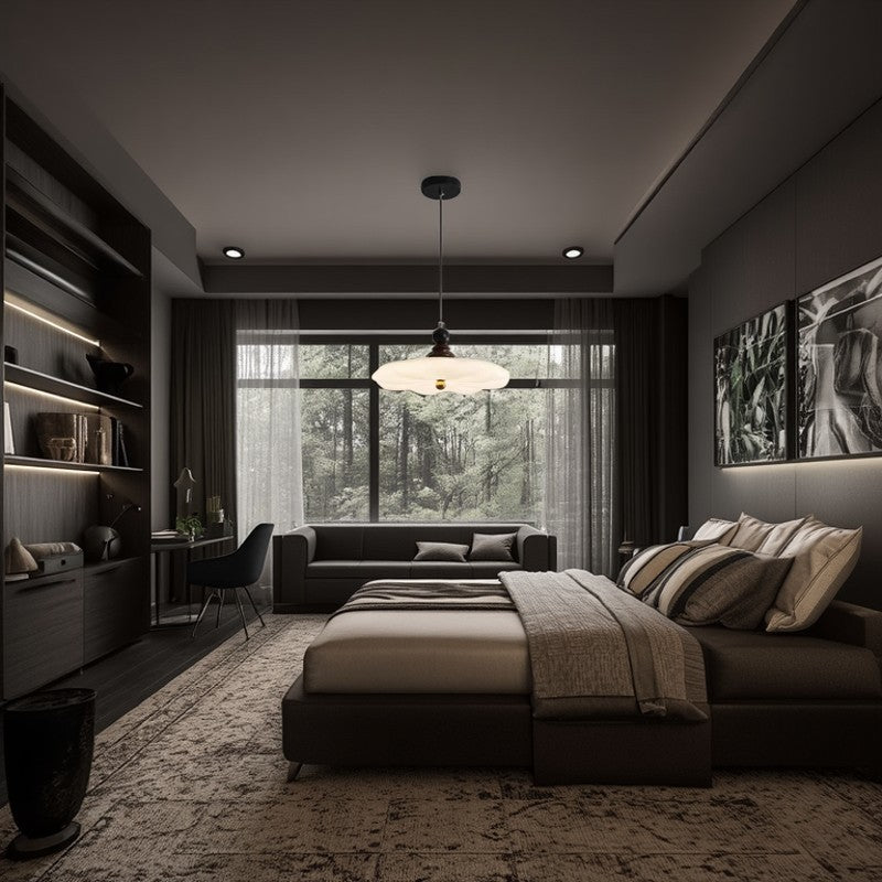 Traditionelle Vintage Blume geformte Eisen Gummibaum Kunststoff LED Pendelleuchte für das Esszimmer 