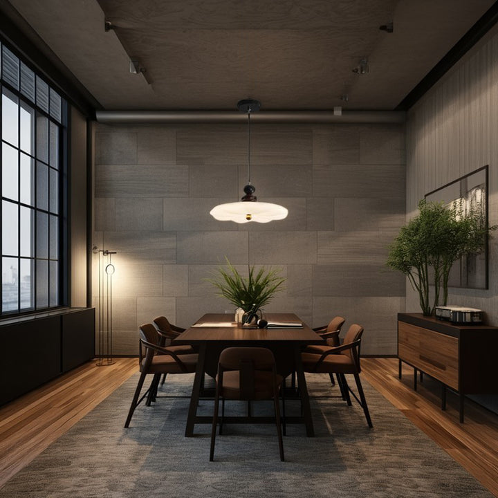 Traditionelle Vintage Blume geformte Eisen Gummibaum Kunststoff LED Pendelleuchte für das Esszimmer 