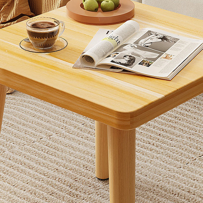 Modern Minimalist Square Particle Board Side Table 1-Tier For Living Room