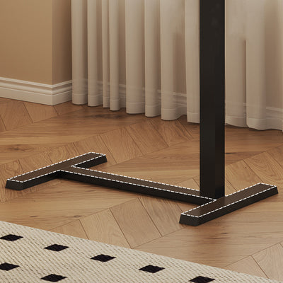 Modern Minimalist Rectangular Particle Board Carbon Steel Side Table 1-Tier For Living Room