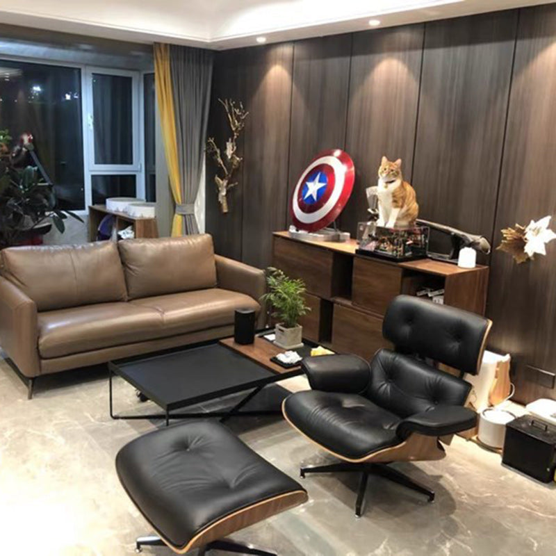 Moderner rechteckiger Couchtisch im Industrial-Stil aus Eisen und umweltfreundlichem Holzwerkstoff für das Wohnzimmer 