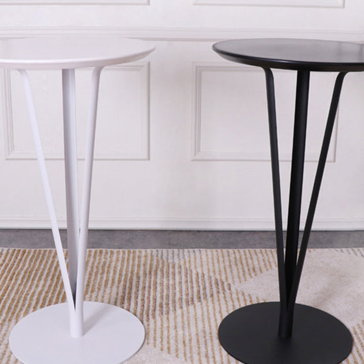 Moderner minimalistischer runder Eisenstahlplatten-Bartisch für das Esszimmer 