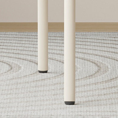 Contemporary Creative Square Iron Wool Vanity Stool Backrest Armless For Bedroom