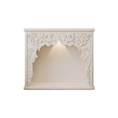 Traditional French Square Medium Density Fiberboard Mantel Console Table For Living Room