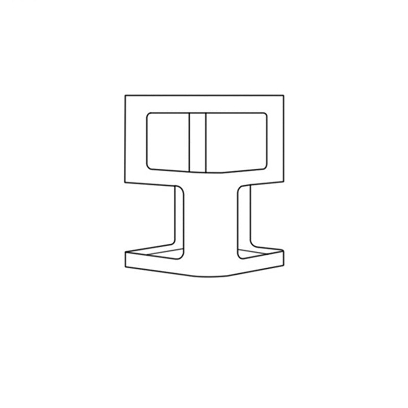 Contemporary Creative Rectangular Stainless Steel Side Table 3-Tier For Living Room